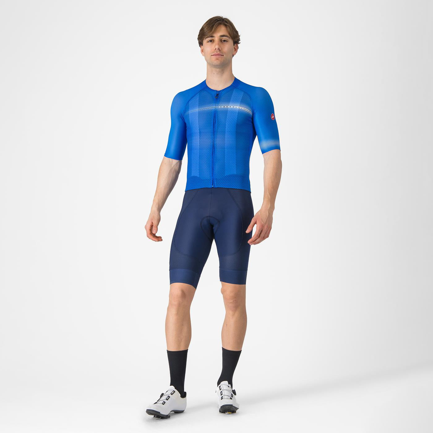 Castelli Climber's A/C Jersey Azzuro Italia/Belgian Blue S