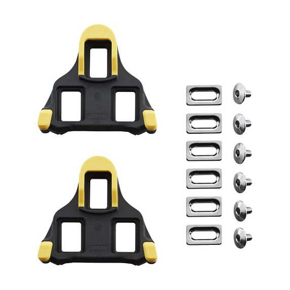 Shimano SM-SH11 SPD-SL 6-Degree Mode Cleats (Yellow)