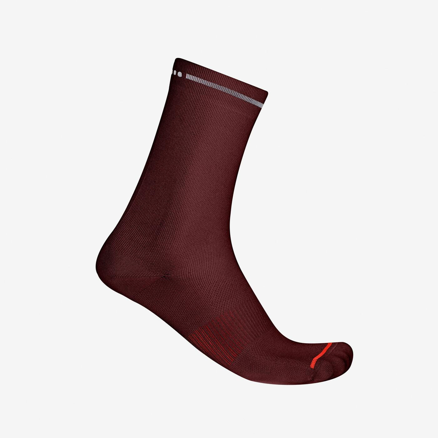 Castelli Premio EVO 18 Sock Deep Bordeaux L/XL