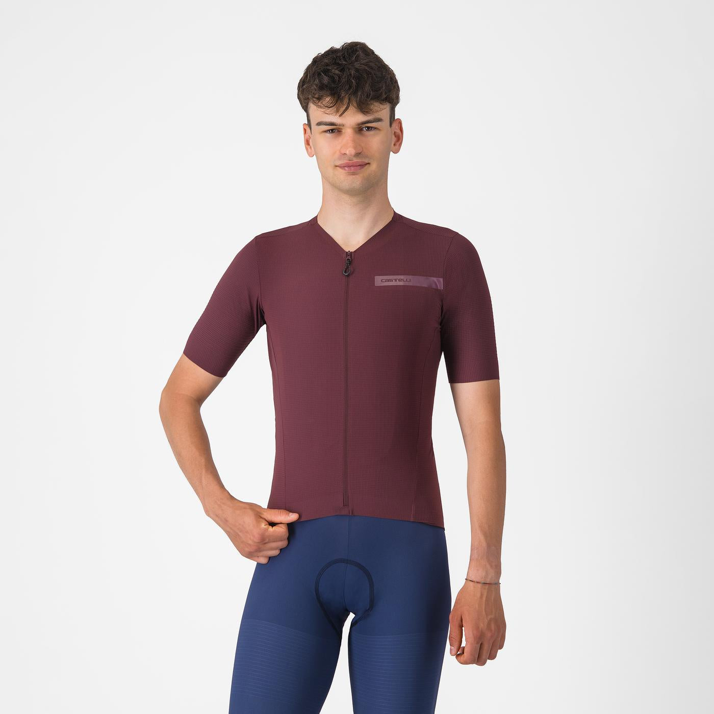 Castelli Premio EVO Jersey Deep Bordeaux S