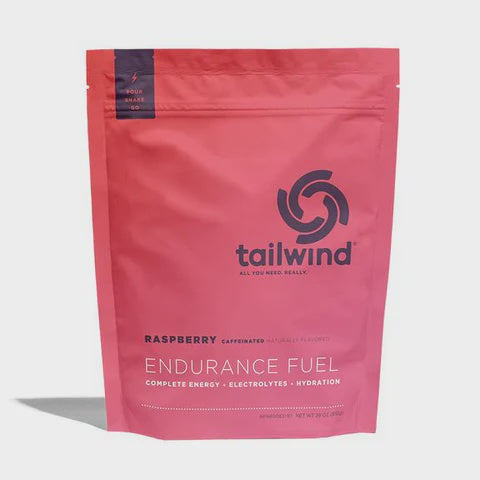 Tailwind Nutrition Endurance Fuel 30 Servings Raspberry Caffeinated