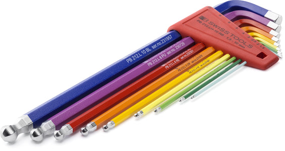 PB Swiss Tools PB 212 LH-10 RB - Rainbow L-Wrench Set