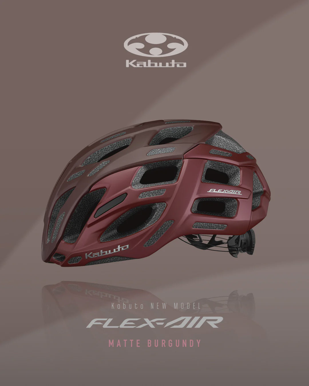 Kabuto Flex-Air Helmet Matte Burgundy S/M (55-58cm)
