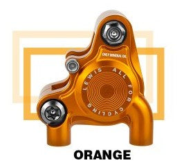 Lewis Ultimate Lightweight Flat Mount Road Bike Caliper SLR Shimano - Orange