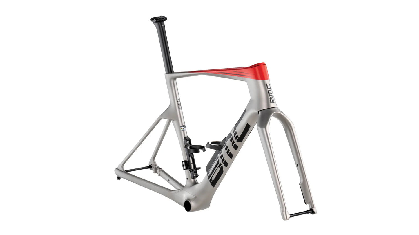 2026 BMC Teammachine Race 01 Frameset V2 Arctic Silver/Neon Red 51