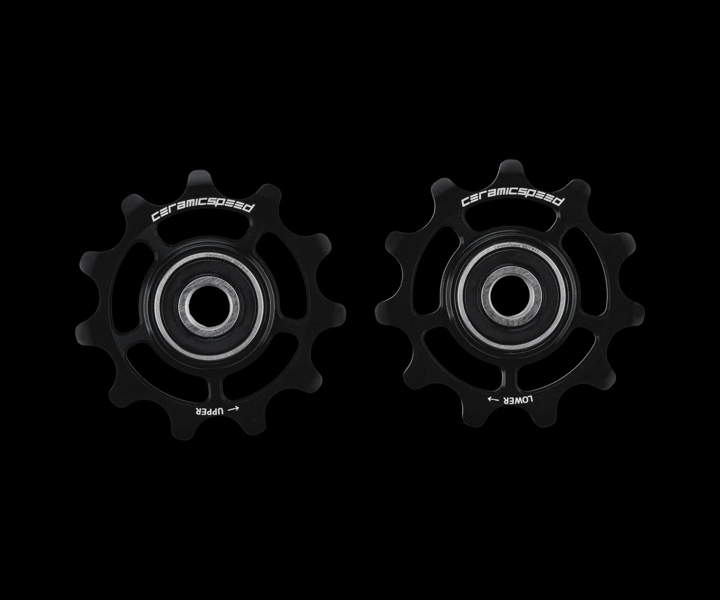 Ceramic Speed Pulley Wheels Shimano 12s 9250/8150/7150 Black