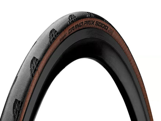 Continental Tire GP5000 Clincher Transparent Tanwall 700x25C