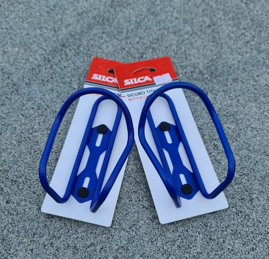 SILCA Cerakote Periwinkle Titanium Bottle Cage