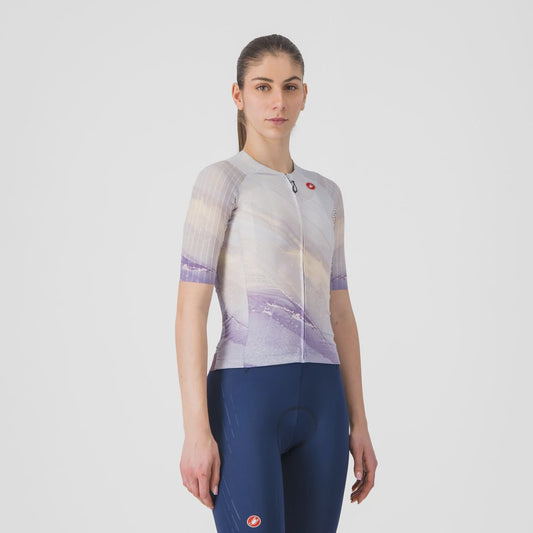 Castelli Aero Pro 8S Women Jersey Multicolor Purple XS