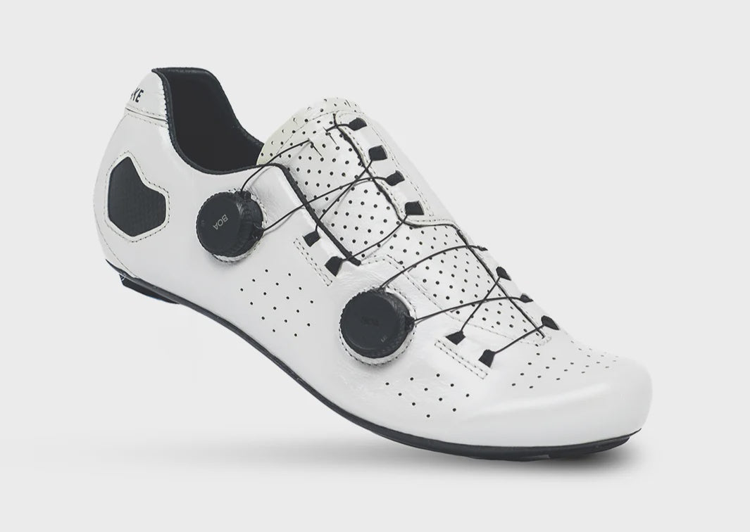 Lake CX333 Road Shoes, Regular, White/Black 45