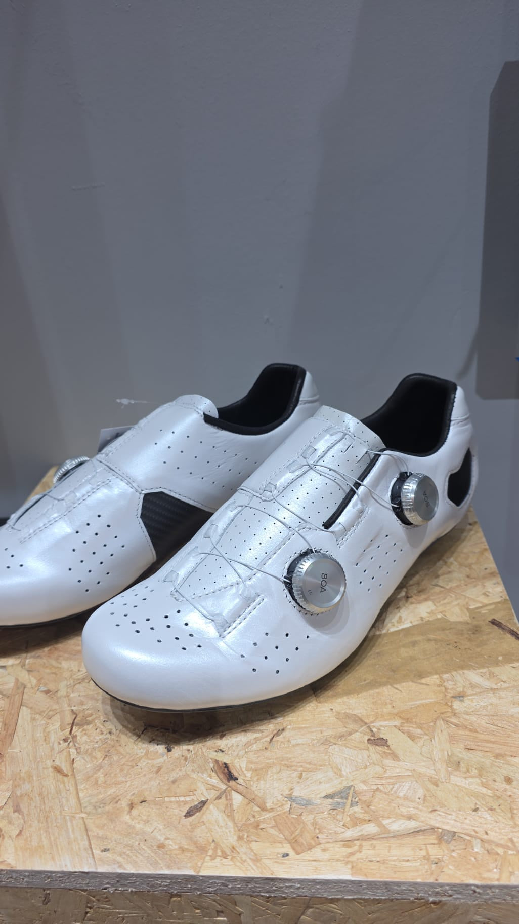 Lake CX333 Road Shoes, Regular, Custom Men White/Silver 43