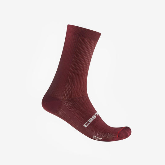 Castelli Espresso 18 Sock Deep Bordeaux L/XL