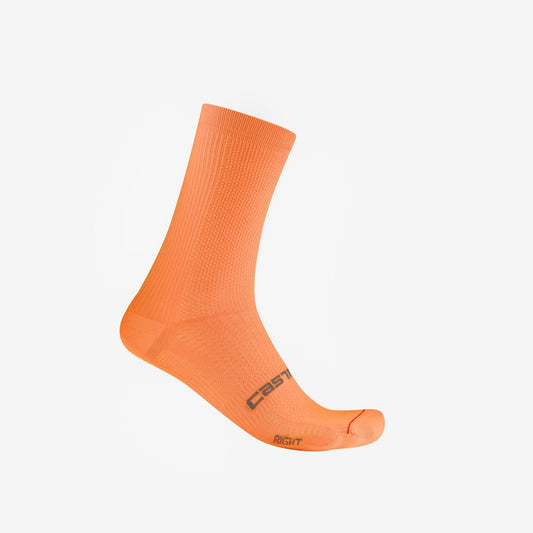 Castelli Espresso 18 Sock Vivid Orange L/XL