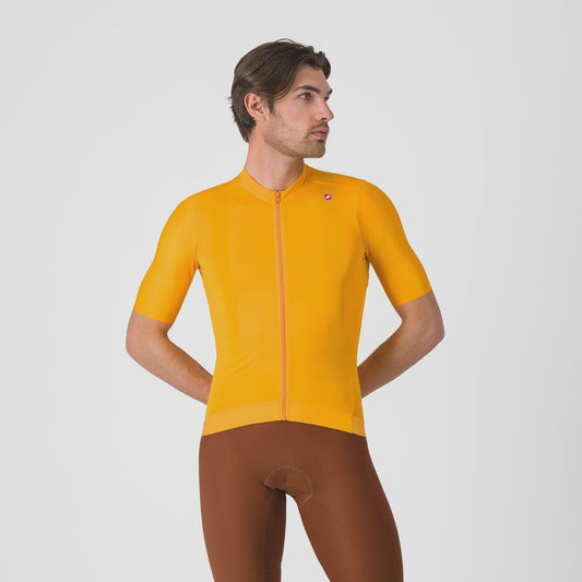 Castelli Espresso Jersey Vivid Orange/Dark Gray M
