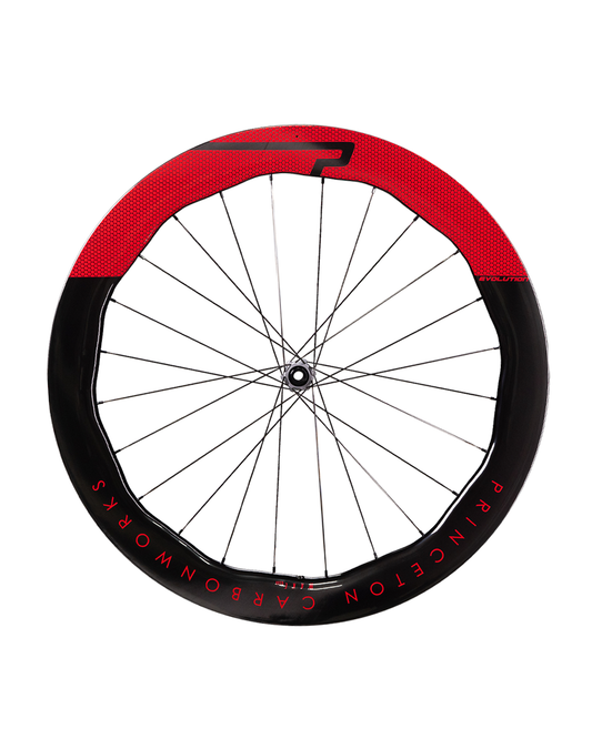 Princeton CarbonWorks WAKE 6560 EVOLUTION Disc, Vuelta Red Decal, Tactic TR01 Disc, Gunmetal