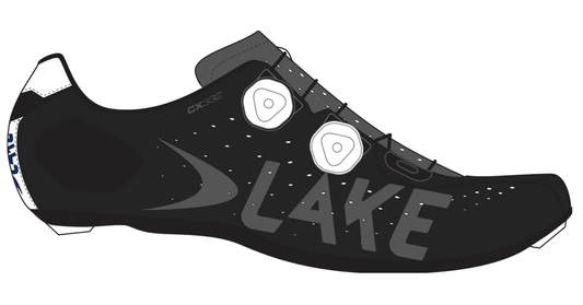 Lake CX332-X Road Shoes Custom Wide Men Black 44.5