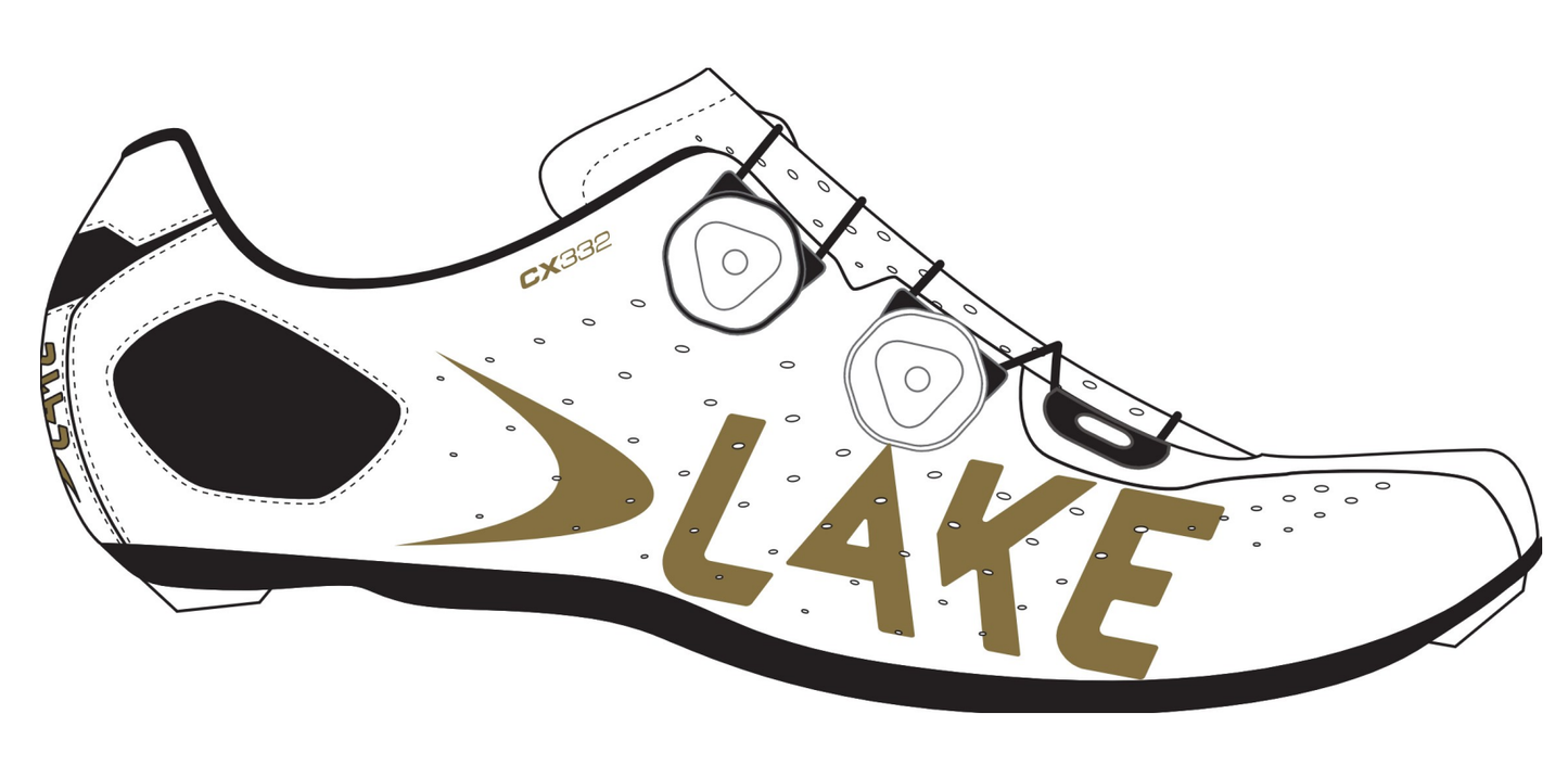 Lake CX332-X Road Shoes Custom Wide Men White 44