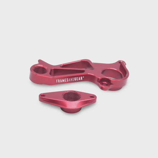 Frames And Gear Cannondale Disc Brake DM Derailleur Hanger for SSEvo4 - Red