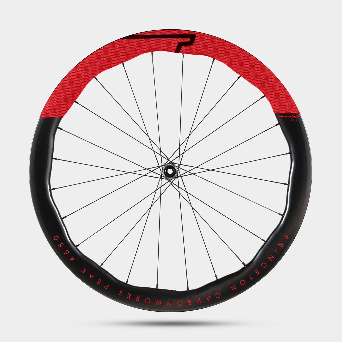 Princeton CarbonWorks PEAK 4550 EVO II Disc, Gloss Red Decal, Tactic TR01.V2 Disc, Gunmetal