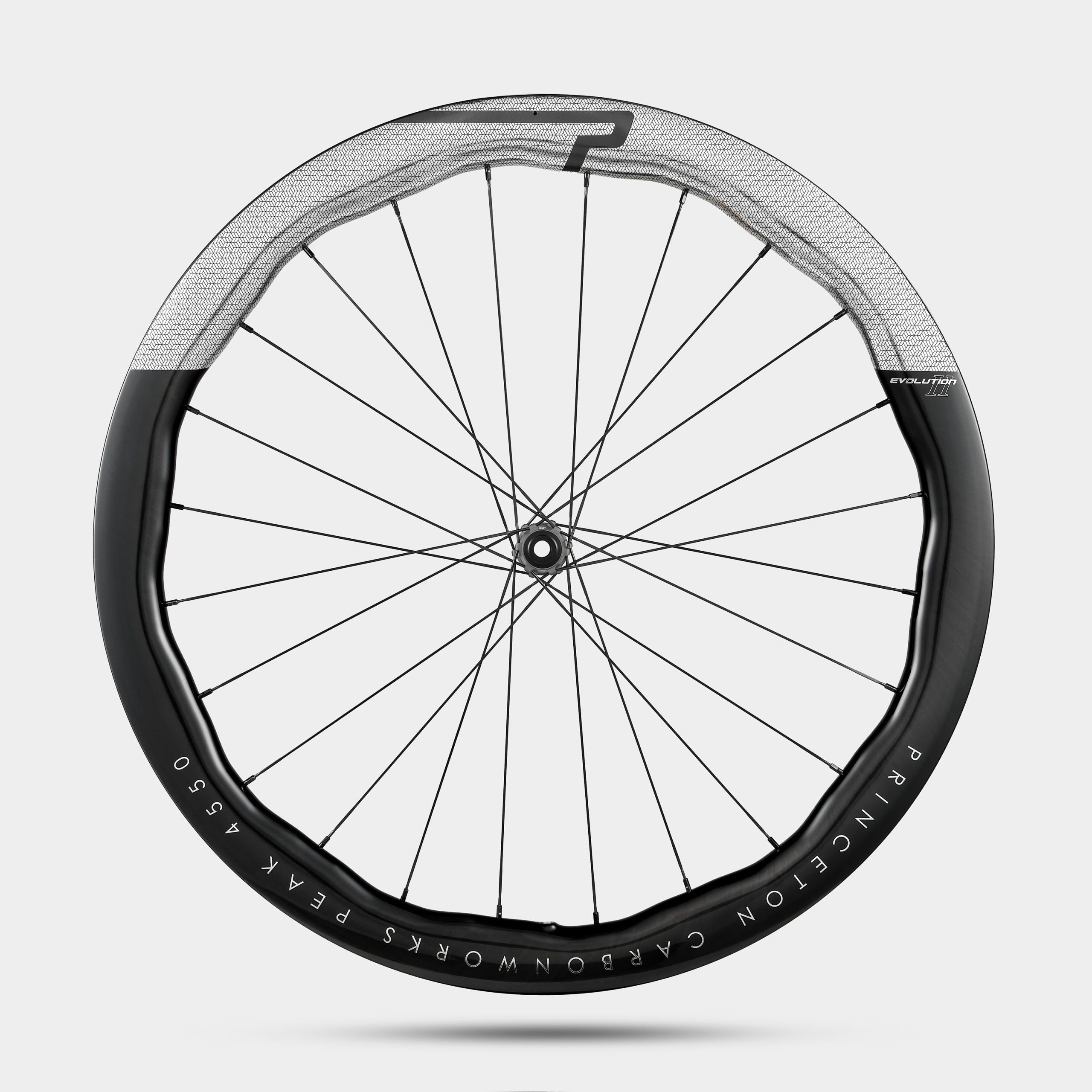 Princeton CarbonWorks PEAK 4550 EVO II Disc, Chrome Decal, Tactic TR01.V2 Disc, Gunmetal