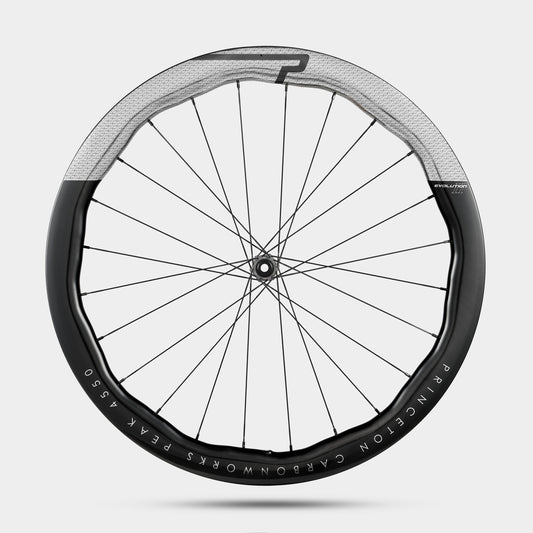 Princeton CarbonWorks PEAK 4550 EVO II Disc, Chrome Decal, Tactic TR01.V2 Disc, Gunmetal