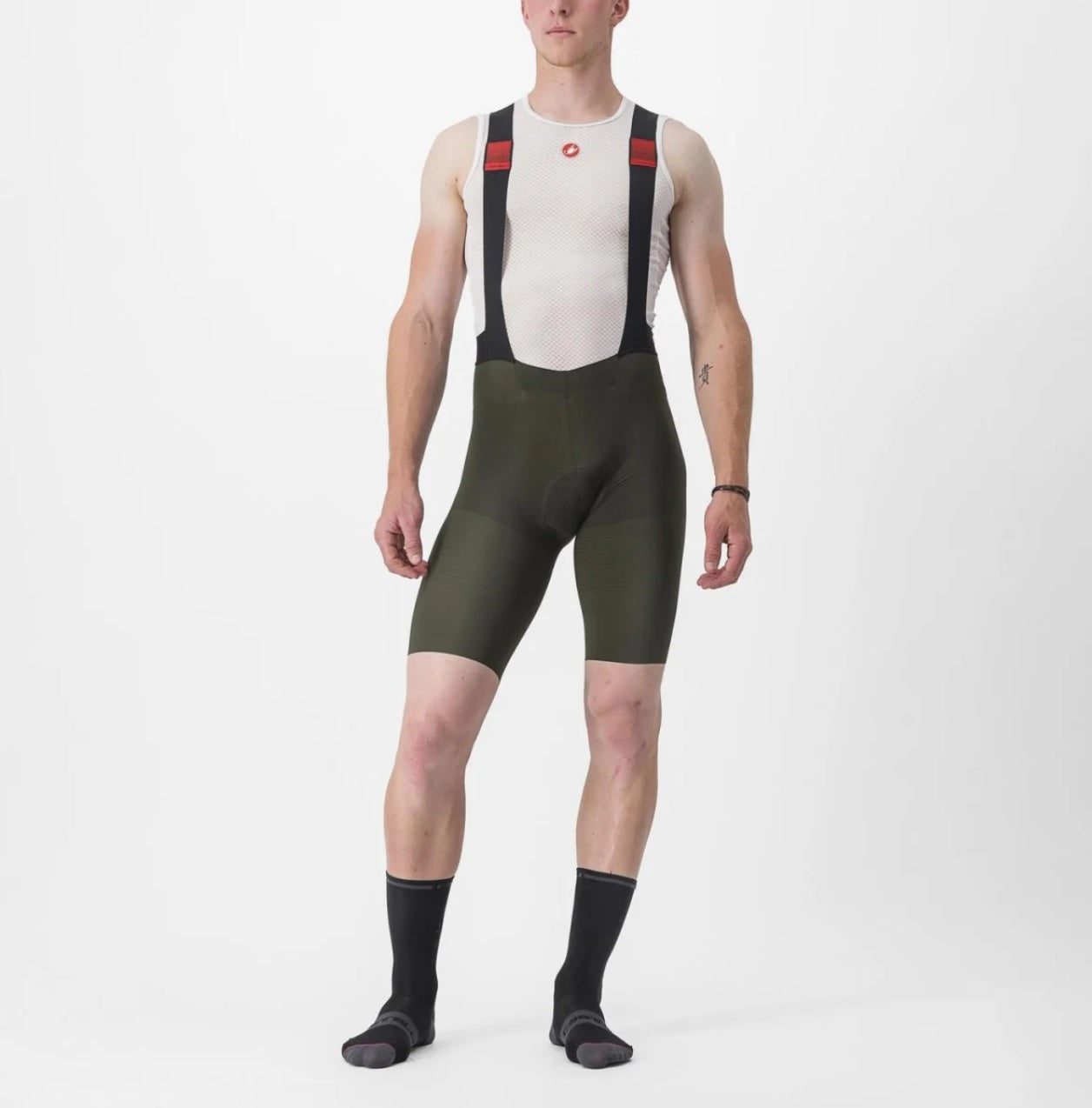 Castelli Premio Black Bibshort Deep Green XS