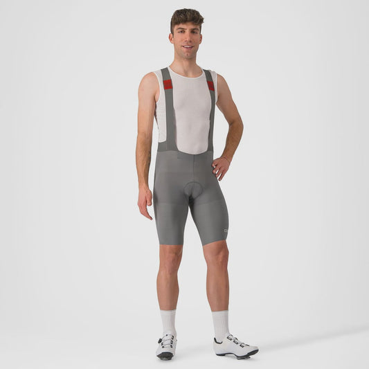 Castelli Premio Black Bibshort Gunmetal Gray/Clay S