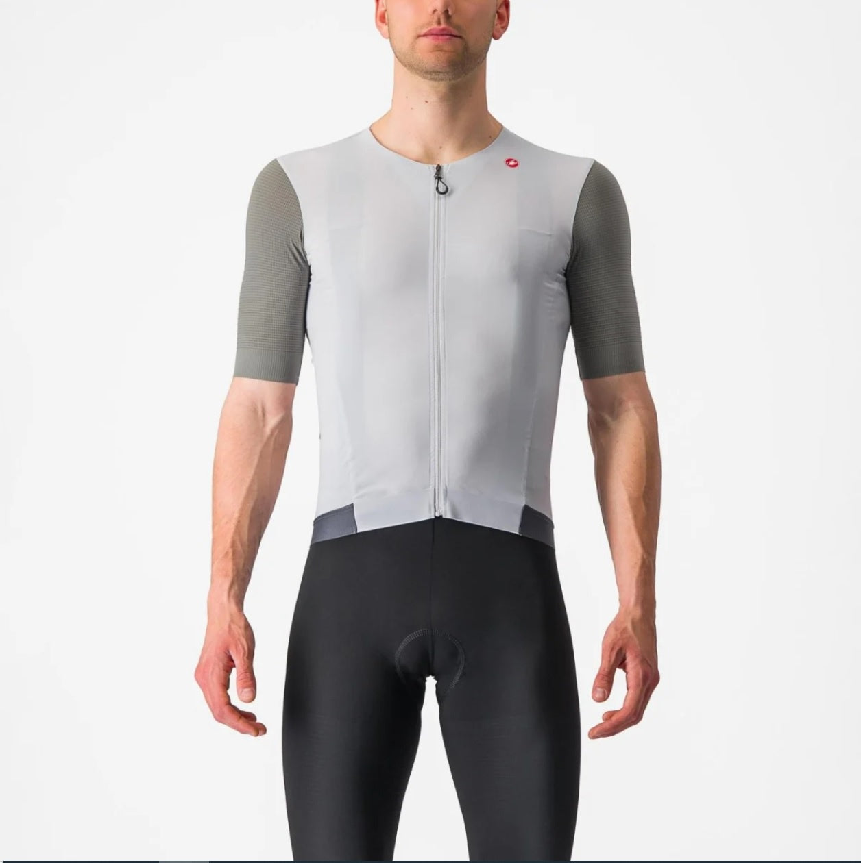 Castelli Premio Black Jersey Silver Gray/Sedona Sage M