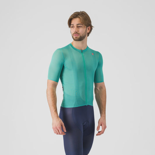 Castelli Superleggera A/C Jersey Pool Blue M
