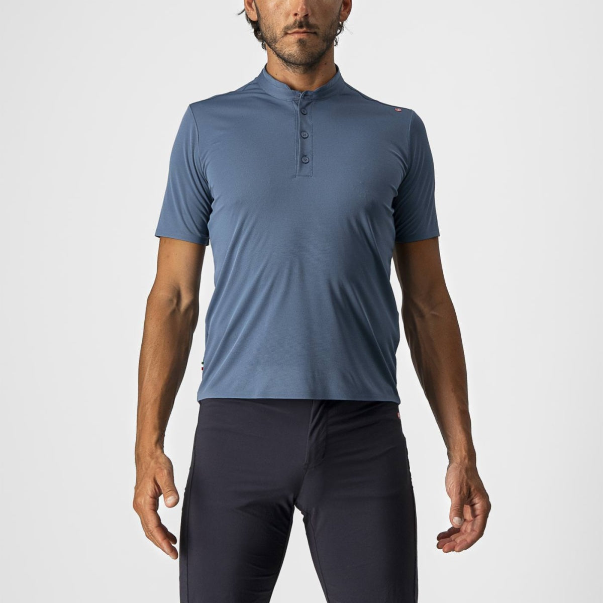 Castelli Tech 2 Polo Light Blue Steel M