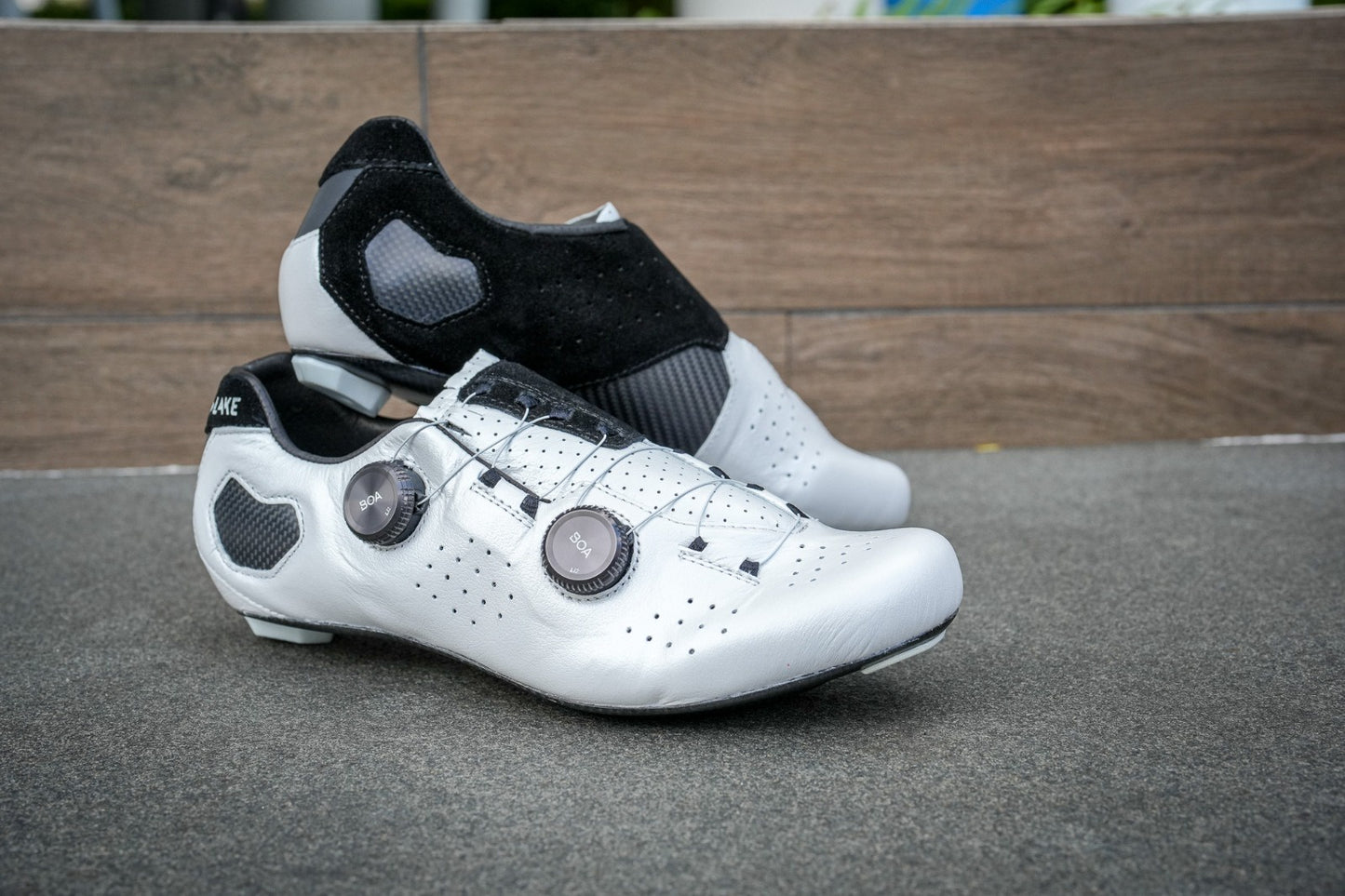 Lake CX333 Road Shoes, Regular, Custom Men White/Black 45