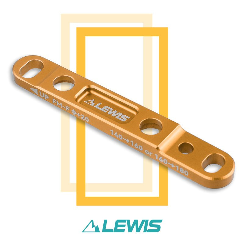 Lewis Flat Mount Road Bike Adapter Caliper - Gold