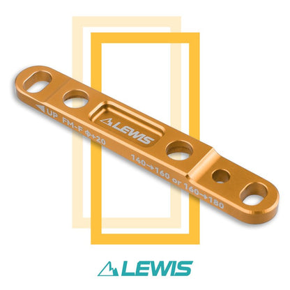 Lewis Flat Mount Road Bike Adapter Caliper - Gold