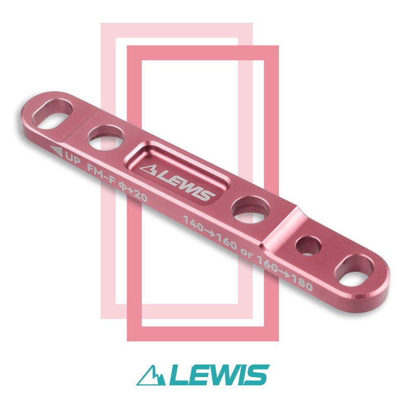Lewis Flat Mount Road Bike Adapter Caliper - Pink