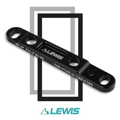 Lewis Flat Mount Road Bike Adapter Caliper - Black