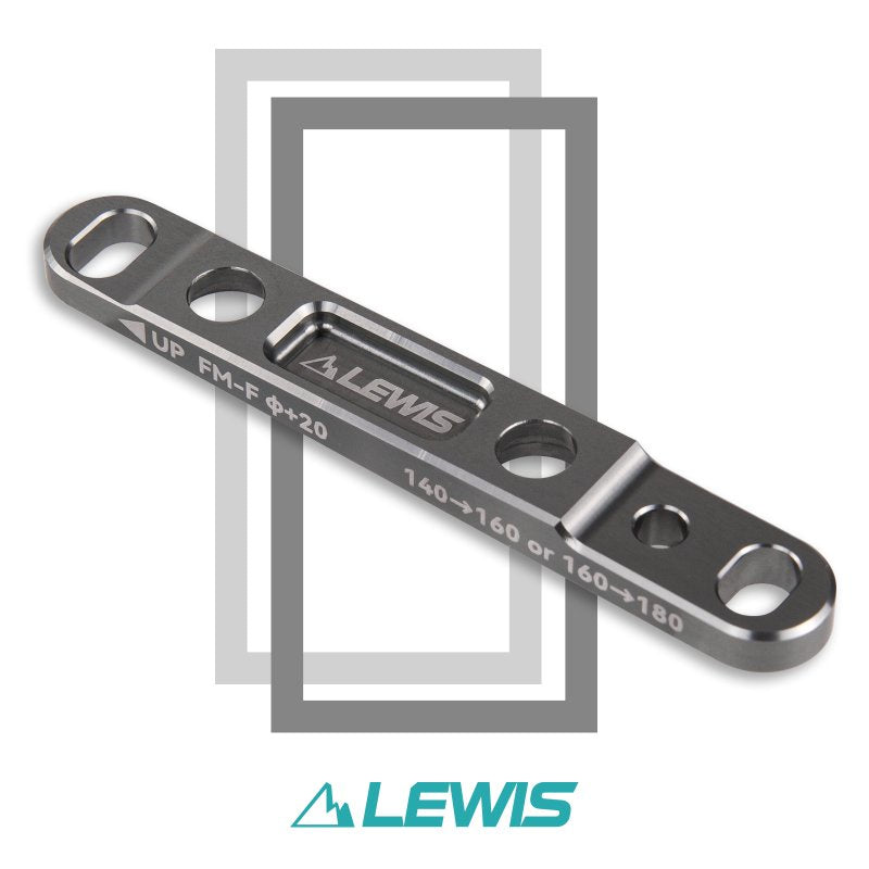 Lewis Flat Mount Road Bike Adapter Caliper - Gunsmoke