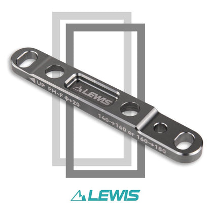 Lewis Flat Mount Road Bike Adapter Caliper - Gunsmoke