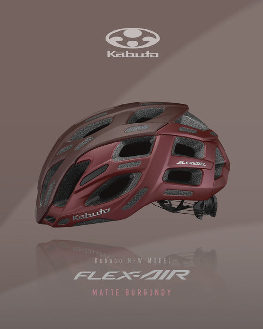Kabuto Flex-Air Helmet Matte Burgundy S/M (55-58cm)