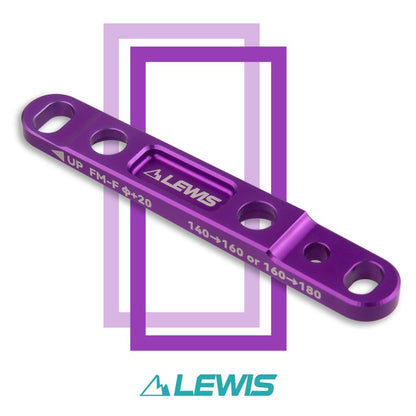 Lewis Flat Mount Road Bike Adapter Caliper - Purple